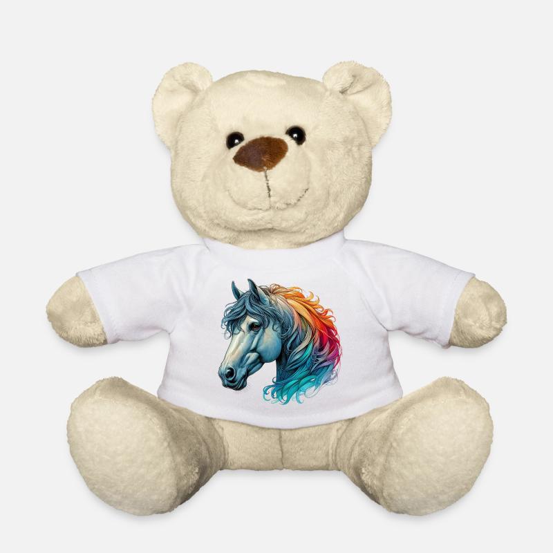 Pferd - Teddy - Weiß