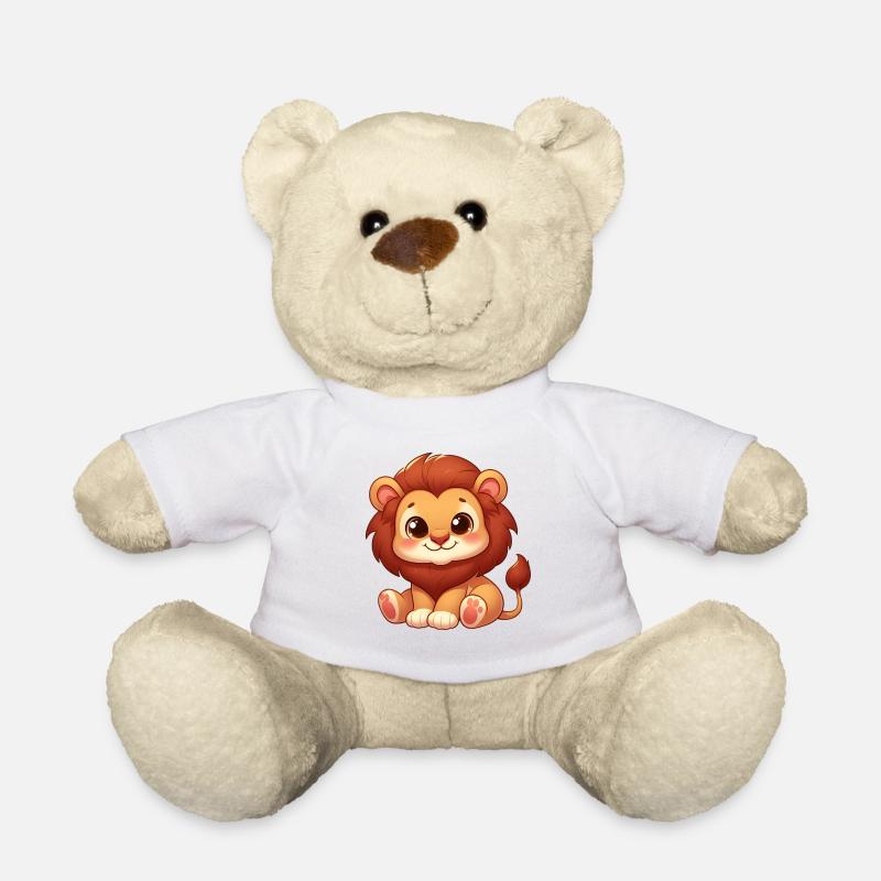 Petit Lion Mignon - Nounours - blanc