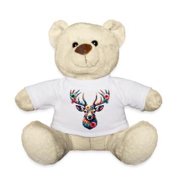 Deer - Teddy Bear - white - Front