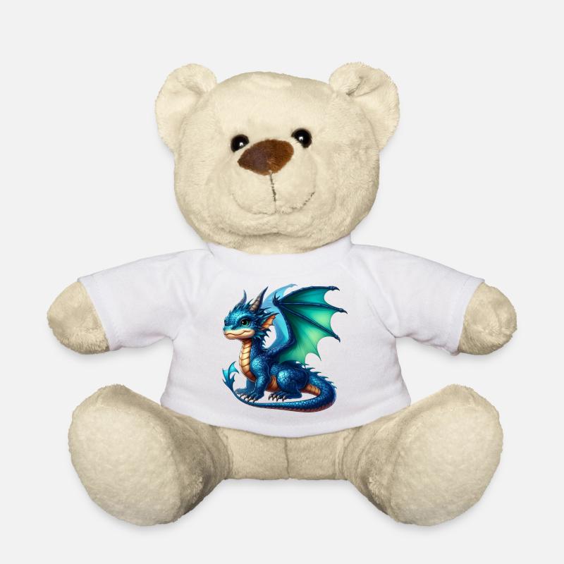 Drache - Teddy - Weiß