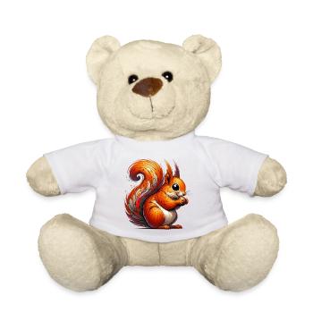 Squirrel - Teddy Bear - white - Front