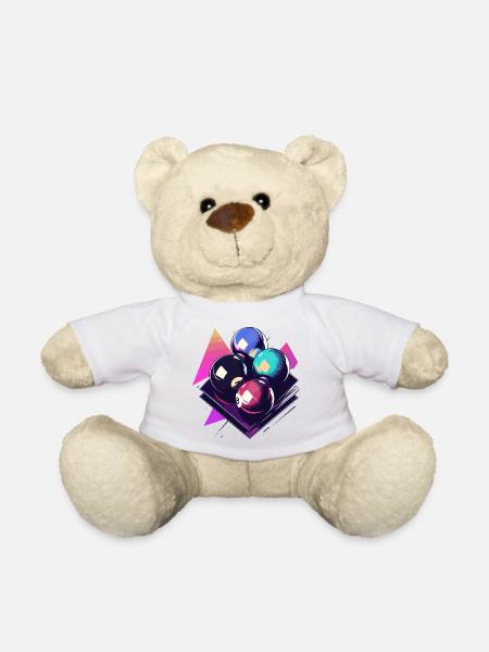 Billardkugeln Grafik - Teddy - Weiß