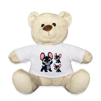 French Bulldog 8 - Teddy Bear - white - Front
