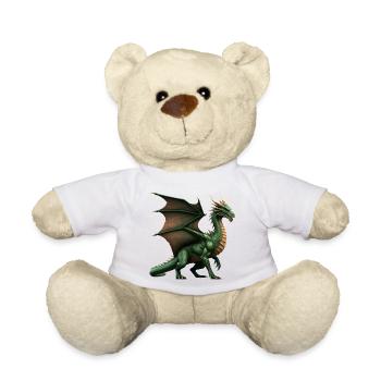 Legendärer grüner Drache - Teddy - Weiß - Vorne