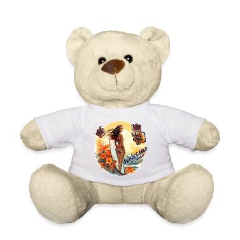 SURFING PARADISE!! - Teddy Bear - white - Front