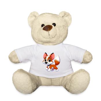 Fox Terrier 2 - Teddy Bear - white - Front