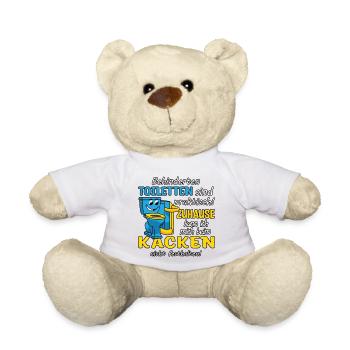 Disabled toilet - Teddy Bear - white - Front