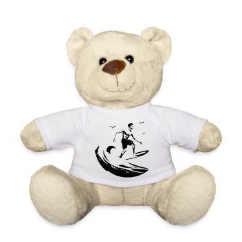 Surfeur - Nounours - blanc - Devant