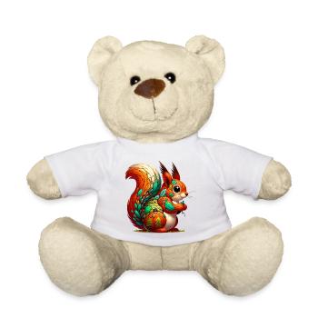 Squirrel - Teddy Bear - white - Front