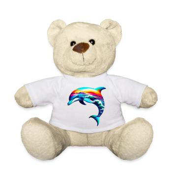 Dolphin - Teddy Bear - white - Front