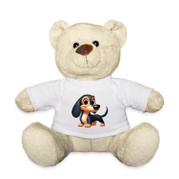 Dackel 3 - Teddy - Weiß - Vorne