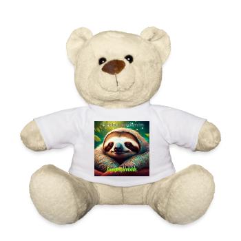 Nicht faul, sondern im Energiesparmodus - Teddy - Weiß - Vorne