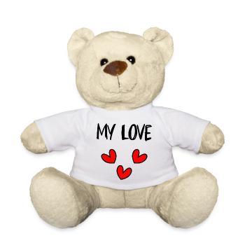 WEIHNACHTEN. FROHE WEIHNACHTEN. FROHE WEIHNACHTEN. NEUJAHRSTAG - Teddy - Weiß - Vorne