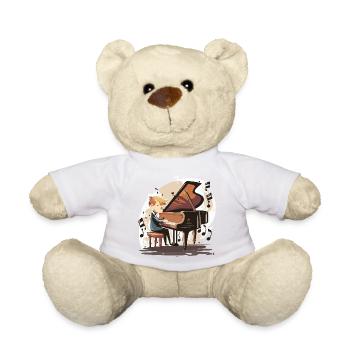 Piano Peczz: Eine skurrile Melodie - Teddy - Weiß - Vorne