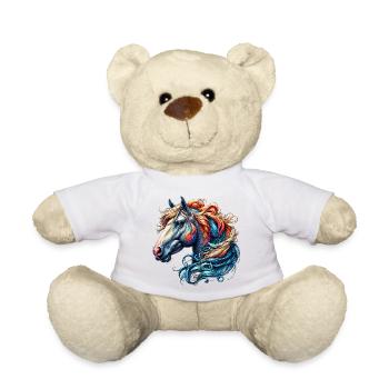 Pferd - Teddy - Weiß - Vorne