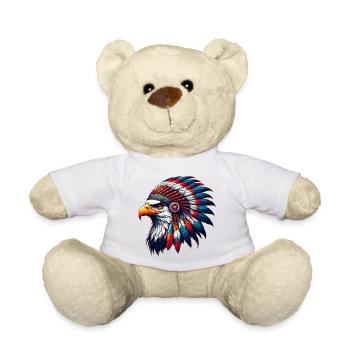 Amerikanischer Indianer Adler Amerikanische Rothaut - Teddy - Weiß - Vorne