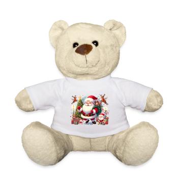 santa - Nounours - blanc - Devant