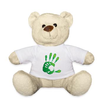 MAINS - VERT - Nounours - blanc - Devant