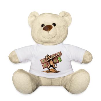Dabbing Dromedar und Dubai-Vibes - Teddy - Weiß - Vorne