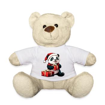 Pandas Christmas - Teddy Bear - white - Front