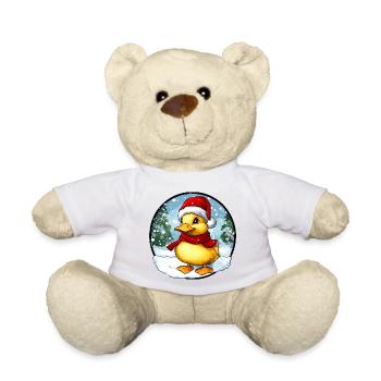 Duckling Christmas - Teddy Bear - white - Front
