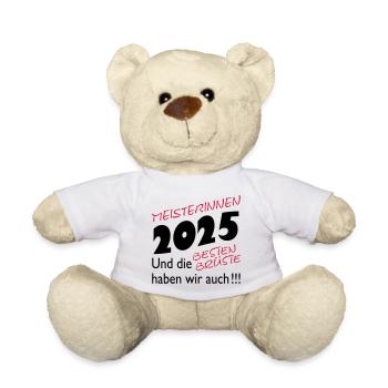 Meisterinnen 2025 mit den besten Brüsten - Teddy - Weiß - Vorne