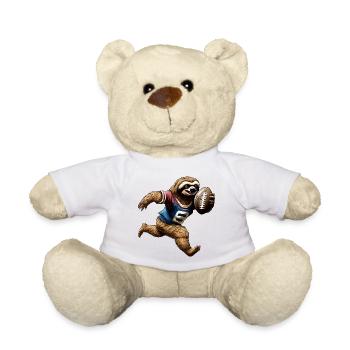 Paresseux de rugby - Nounours - blanc - Devant
