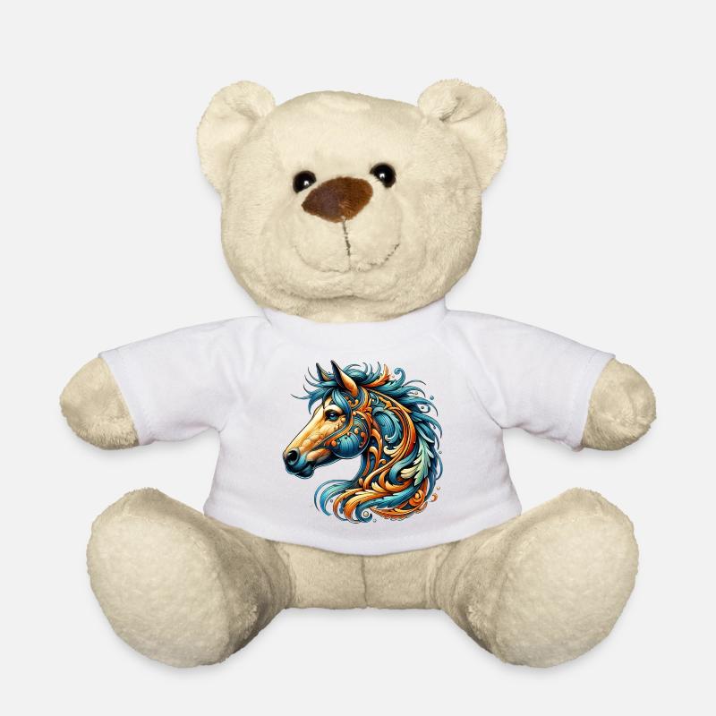 Pferd - Teddy - Weiß