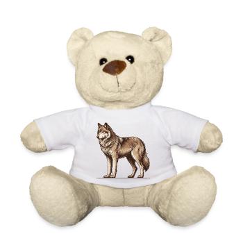 Wolf - Teddy - Weiß - Vorne