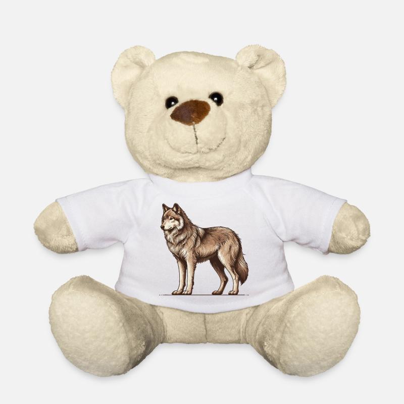 Wolf - Teddy Bear - white