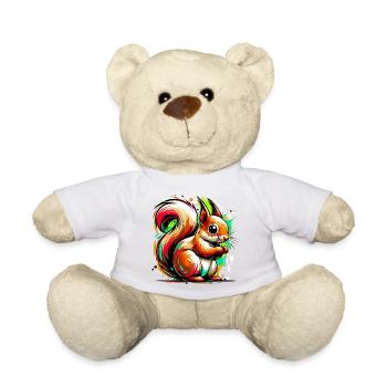 Squirrel - Teddy Bear - white - Front
