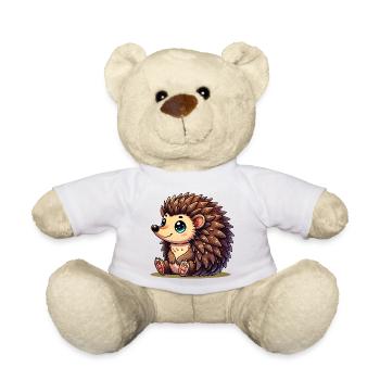 Hedgehog - Teddy Bear - white - Front