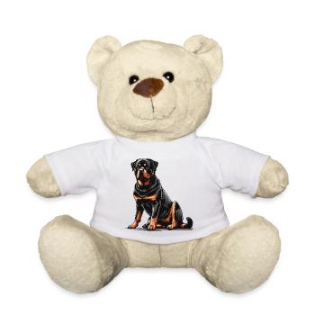 Rottweiler - Teddy Bear - white - Front