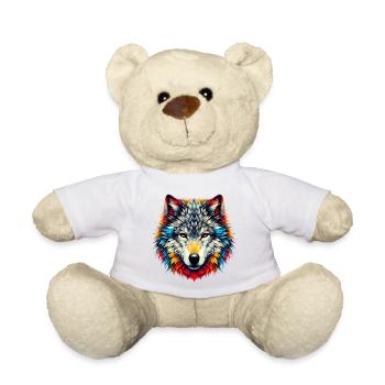 Loup - Nounours - blanc - Devant