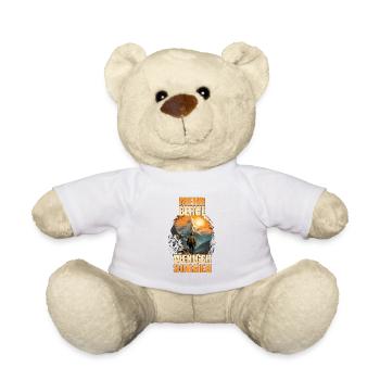 Mehr Berge - Weniger Sorgen - Teddy - Weiß - Vorne