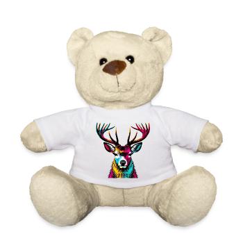 Deer - Teddy Bear - white - Front