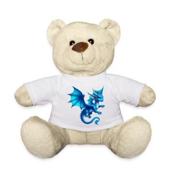 Dragon - Teddy Bear - white - Front