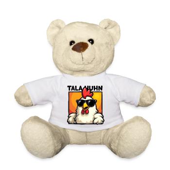 TALAHUHN Lustiger Spruch Meme Deutsch Rap Karneval - Teddy - Weiß - Vorne