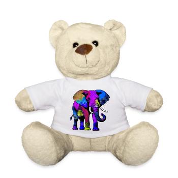 Éléphant - Nounours - blanc - Devant