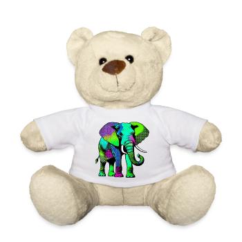 Elefant - Teddy - Weiß - Vorne