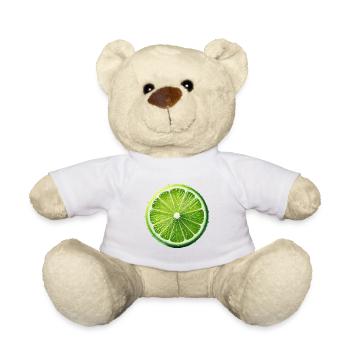 Lime - Teddy Bear - white - Front