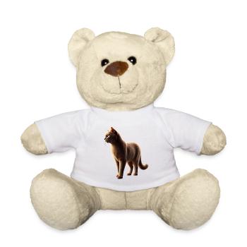 Katze Realistisch - Teddy - Weiß - Vorne