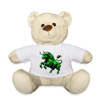 Bull - Teddy Bear - white - Front