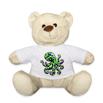 Krake - Teddy - Weiß - Vorne