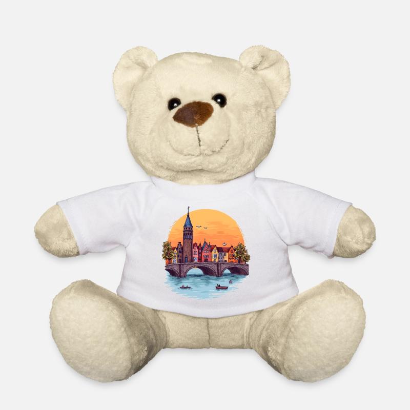 Amsterdam Skyline -  - Teddy - Weiß