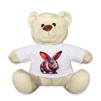 Rabbit - Teddy Bear - white - Front