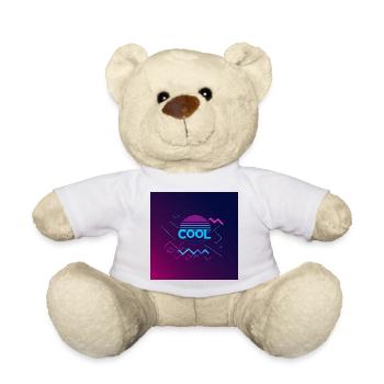 Abstrait et cool : votre prochain accroche-regard - Nounours - blanc - Devant