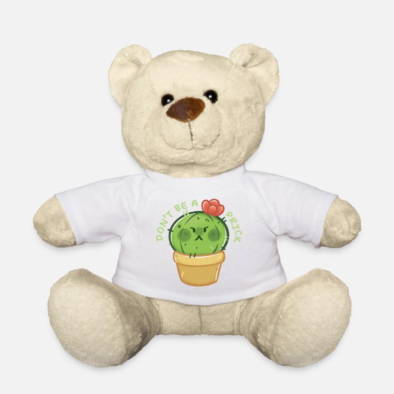 Cactus avec du caractère - Ne soyez pas un - Nounours - blanc