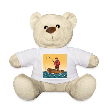 Fishing from a boat: technique, equipment & the best - Teddy Bear - white - Front