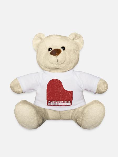 Piano Passion Pulse - Teddy Bear - white